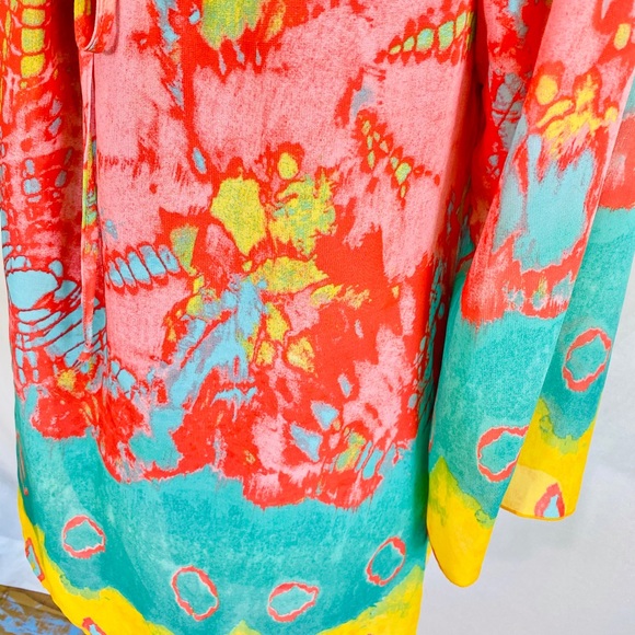 Harlow Zee relaxed fit top tunic rainbow size S - Picture 4 of 5